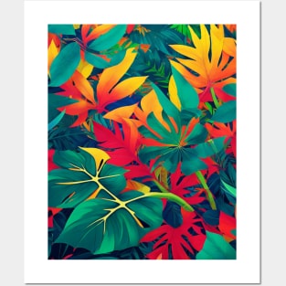 Tropical Leaves Posters and Art